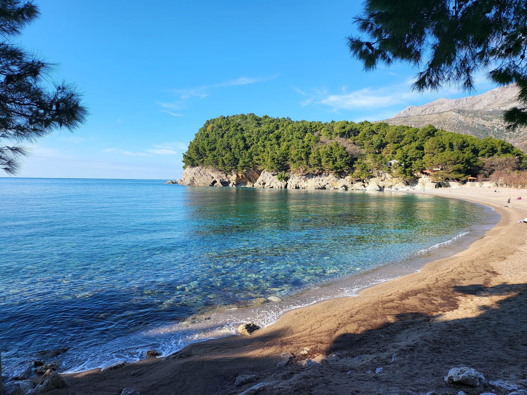 Around Buljarice above sea