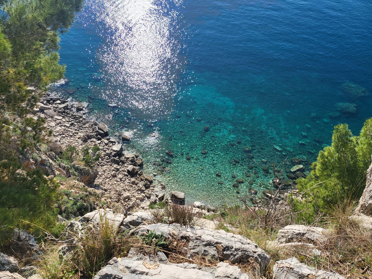 Around Buljarice above sea